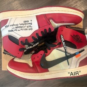 Off White X Nike Air Jordan 1 Chicago Men’s size 10